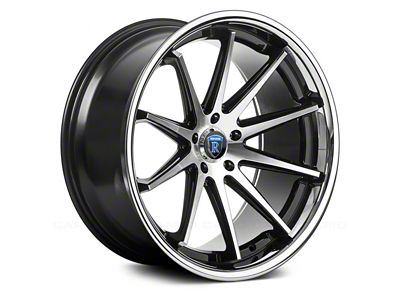 Rohana Wheels RC10 Gloss Black Machined Wheel; 20x10; 40mm Offset (10-15 Camaro)