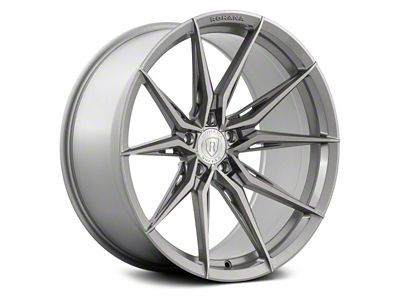 Rohana Wheels RFX13 Brushed Titanium Wheel; Rear Only; 20x10.5; 38mm Offset (24-25 Mustang)