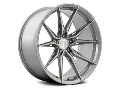 Rohana Wheels RFX13 Brushed Titanium Wheel; Rear Only; 20x10.5 (2024 Mustang)