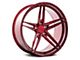 Rohana Wheels RFX15 Gloss Red Wheel; Rear Only; 20x10.5 (2024 Mustang)