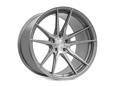 Rohana Wheels RFX2 Brushed Titanium Wheel; Rear Only; 20x11 (2024 Mustang)