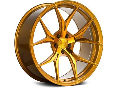 Rohana Wheels RFX5 Gloss Gold Wheel; 20x10 (2024 Mustang)