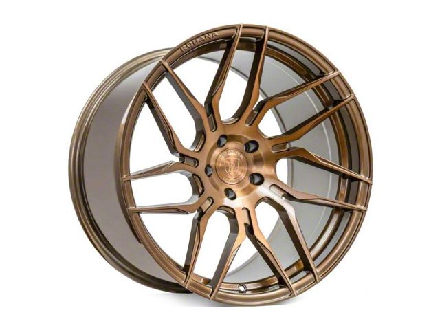 Rohana Wheels RFX7 Brushed Bronze Wheel; Right Directional; 20x10 (2024 Mustang)