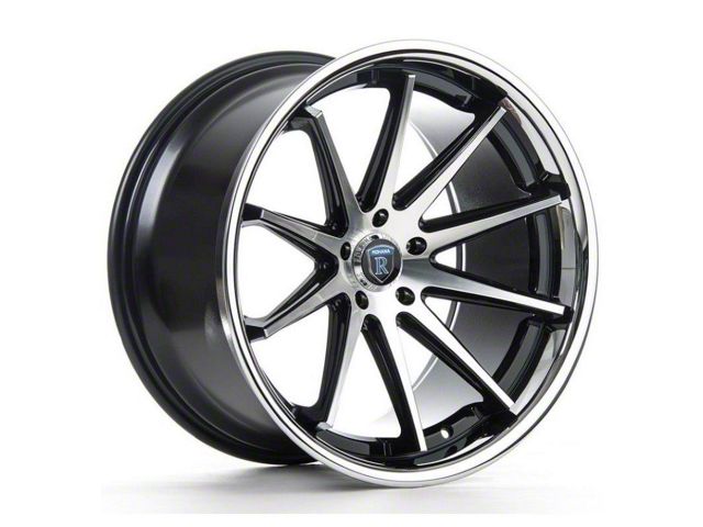 Rohana Wheels RC10 Gloss Black Machined Wheel; 19x8.5 (16-24 Camaro, Excluding ZL1)