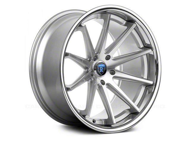 Rohana Wheels RC10 Silver Machined with Chrome Lip Wheel; 20x10 (16-24 Camaro)