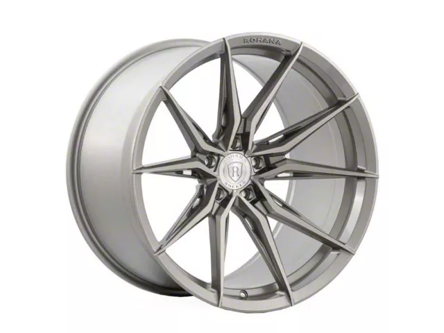 Rohana Wheels RFX13 Brushed Titanium Wheel; 20x10 (08-23 RWD Challenger, Excluding Widebody)