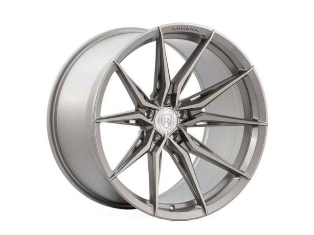 Rohana Wheels RFX13 Brushed Titanium Wheel; Rear Only; 20x11 (08-23 RWD Challenger, Excluding Widebody)