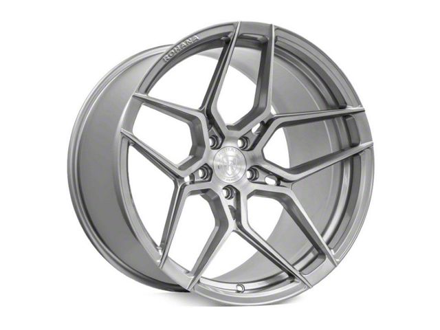 Rohana Wheels RFX11 Brushed Titanium Wheel; 20x10 (11-23 RWD Charger, Excluding Widebody)