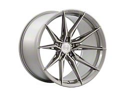 Rohana Wheels RFX13 Brushed Titanium Wheel; Rear Only; 20x11; 20mm Offset (11-23 RWD Charger, Excluding Widebody)