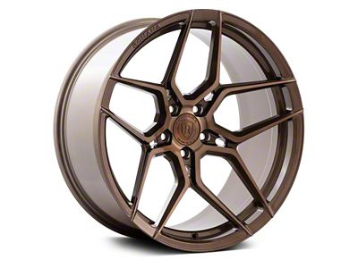 Rohana Wheels RFX11 Brushed Bronze Wheel; Rear Only; 20x12; 82mm Offset (14-19 Corvette C7)