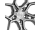 Rohana Wheels RFX11 Brushed Titanium Wheel; Rear Only; 20x12 (14-19 Corvette C7)