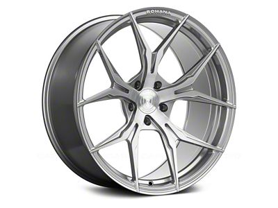 Rohana Wheels RFX5 Brushed Titanium Wheel; Front Only; 19x9.5; 35mm Offset (14-19 Corvette C7)