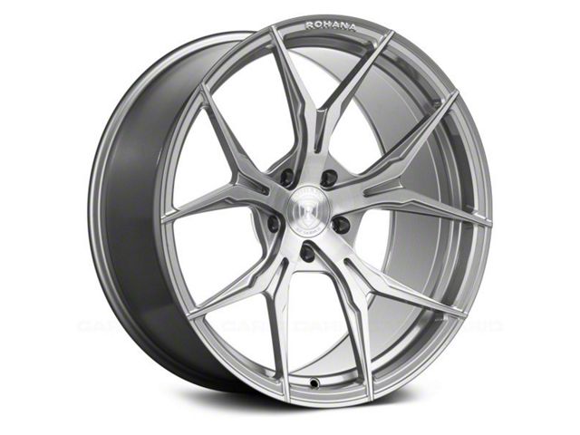 Rohana Wheels RFX5 Brushed Titanium Wheel; Front Only; 19x9.5 (14-19 Corvette C7)