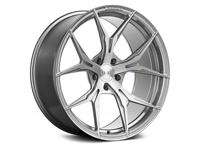 Rohana Wheels RFX5 Brushed Titanium Wheel; Rear Only; 20x12 (14-19 Corvette C7)