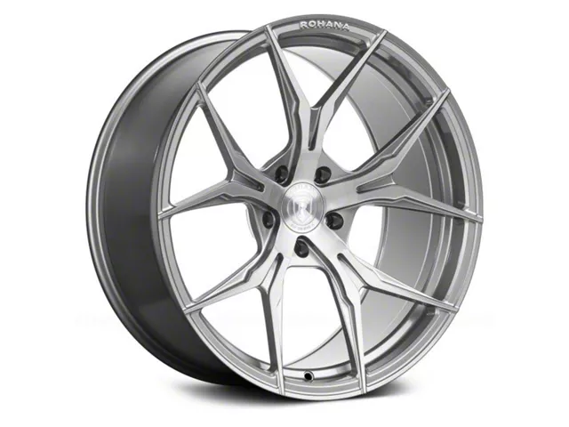 Rohana Wheels RFX5 Brushed Titanium Wheel; Rear Only; 20x12 (14-19 Corvette C7)