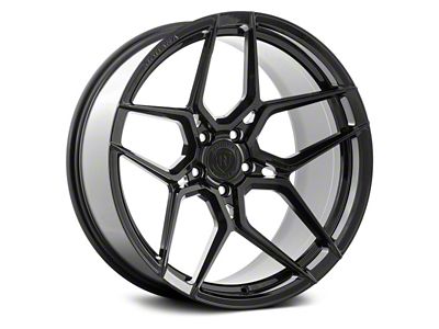 Rohana Wheels RFX11 Gloss Black Wheel; Front Only; 20x9; 35mm Offset (20-25 Corvette C8)