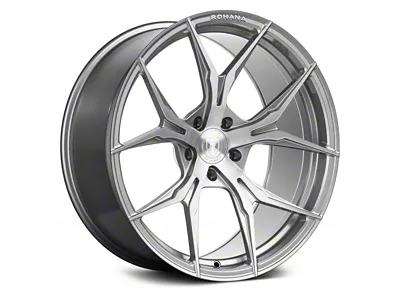 Rohana Wheels RFX5 Brushed Titanium Wheel; Front Only; 19x9.5 (20-24 Corvette C8)