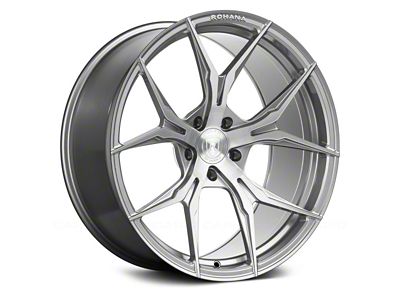Rohana Wheels RFX5 Brushed Titanium Wheel; Front Only; 20x9 (20-24 Corvette C8)