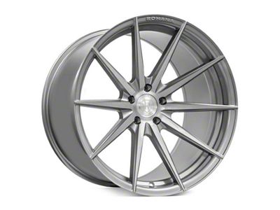 Rohana Wheels RFX1 Brushed Titanium Wheel; Rear Only; 20x11 (15-23 Mustang, Excluding GT500)