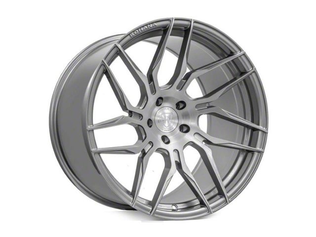 Rohana Wheels RFX7 Titanium Wheel; Left Directional; 20x10 (15-23 Mustang, Excluding GT500)