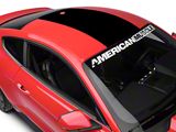 SEC10 Roof Panel Decal; Gloss Black (15-23 Mustang Fastback)