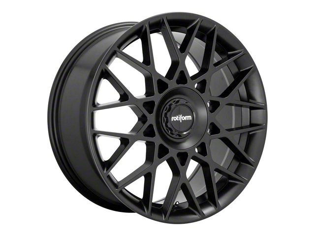 Rotiform BLQ-C Matte Black Wheel; 19x8.5 (10-14 Mustang)