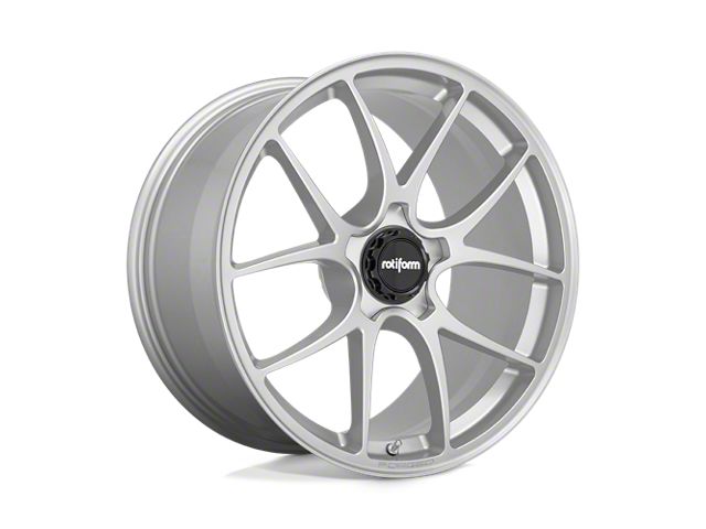Rotiform LTN Gloss Silver Wheel; 20x9.5 (2024 Mustang)