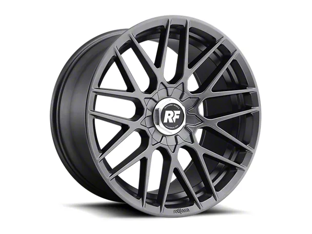 Rotiform RSE Matte Anthracite Wheel; Rear Only; 19x10 (2024 Mustang)