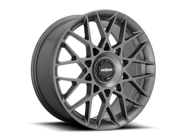 Rotiform BLQ-C Anthracite Wheel; 19x8.5 (15-23 Mustang GT, EcoBoost, V6)