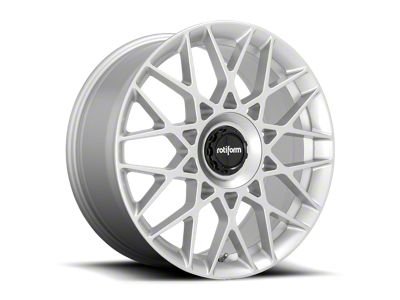 Rotiform BLQ-C Gloss Silver Wheel; 19x8.5; 35mm Offset (15-23 Mustang GT, EcoBoost, V6)