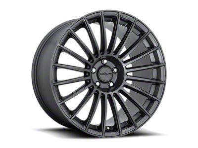 Rotiform BUC Matte Anthracite Wheel; Rear Only; 20x10.5; 45mm Offset (15-23 Mustang GT, EcoBoost, V6)