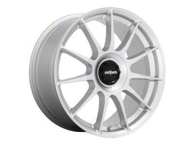 Rotiform DTM Gloss Silver Wheel; Rear Only; 20x10; 40mm Offset (15-23 Mustang GT, EcoBoost, V6)