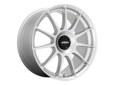 Rotiform DTM Gloss Silver Wheel; Rear Only; 20x10 (15-23 Mustang GT, EcoBoost, V6)