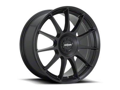 Rotiform DTM Satin Black Wheel; 19x8.5; 45mm Offset (15-23 Mustang GT, EcoBoost, V6)