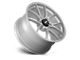 Rotiform LTN Gloss Silver Wheel; Rear Only; 20x10.5 (15-23 Mustang GT, EcoBoost, V6)