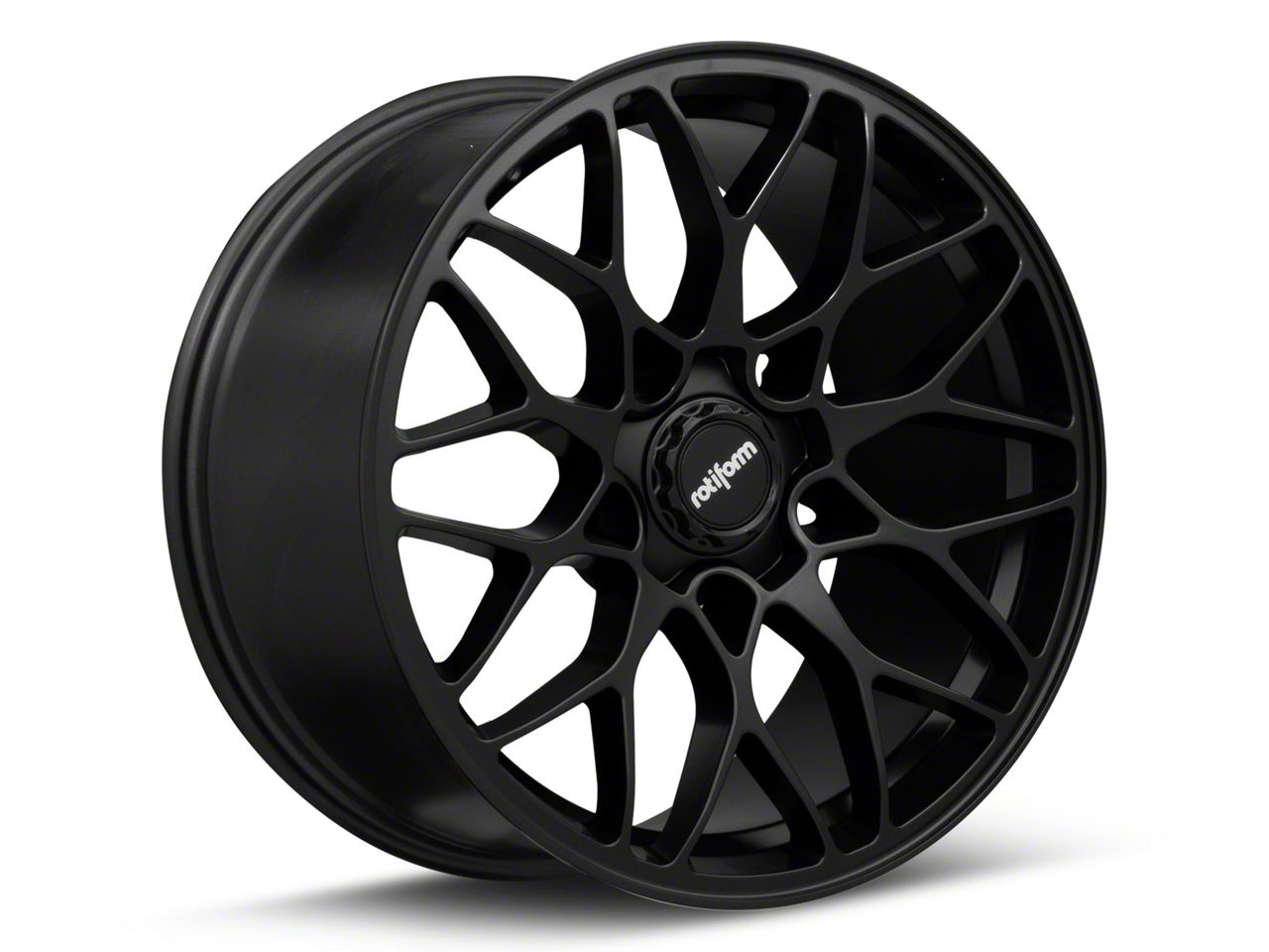 Rotiform Mustang R190 Matte Black Wheel; 20x9; 35mm Offset