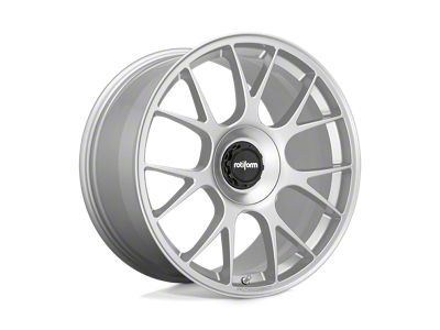 Rotiform TUF Gloss Silver Wheel; Rear Only; 20x10.5 (15-23 Mustang GT, EcoBoost, V6)