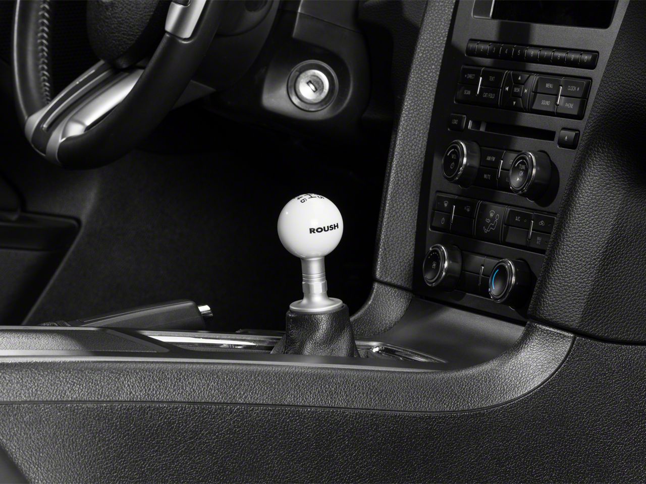 Roush Mustang 6-Speed Shift Knob; White 421556 (11-14 Mustang GT