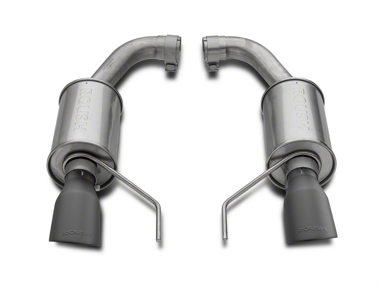 Roush Mustang Axle-Back Exhaust with Black Tips 421834-BLK (15-17