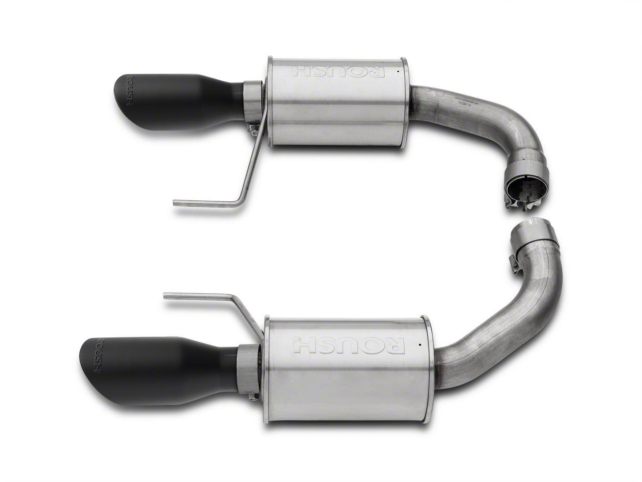 Roush Mustang Axle-Back Exhaust with Black Tips 421834-BLK (15-17