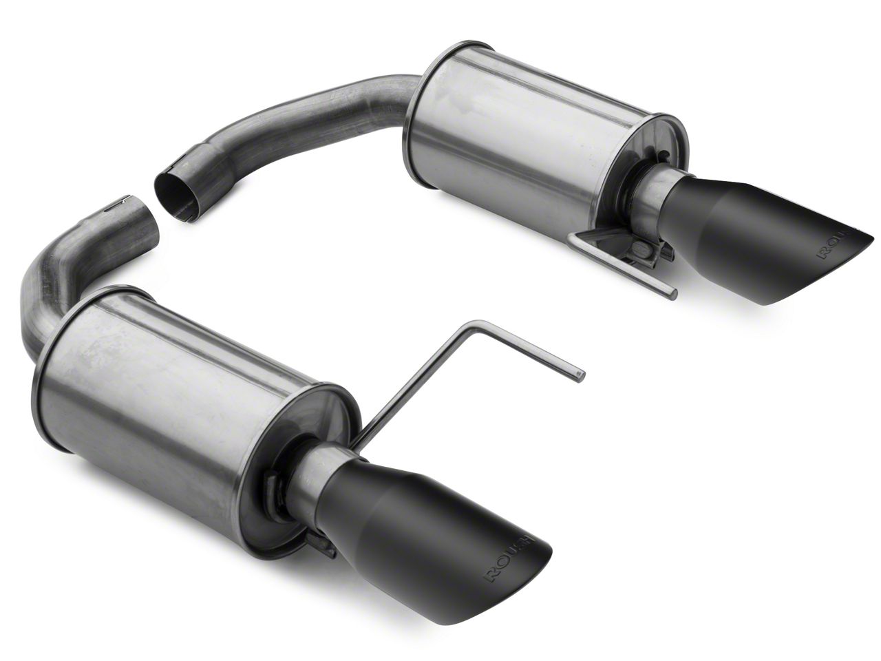 Roush Mustang AxleBack Exhaust with Black Tips 421837BLK (1517 Mustang V6) Free Shipping