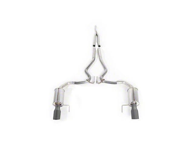 Roush Cat-Back Exhaust with Black Tips (15-23 Mustang EcoBoost Fastback w/o Active Exhaust)