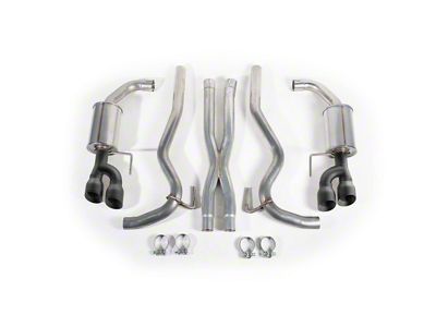 Roush Cat-Back Exhaust with Black Tips (18-23 Mustang GT Fastback w/o Active Exhaust)