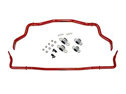 Roush Adjustable Front and Rear Sway Bars; Red (15-25 Mustang, Excluding GT500)