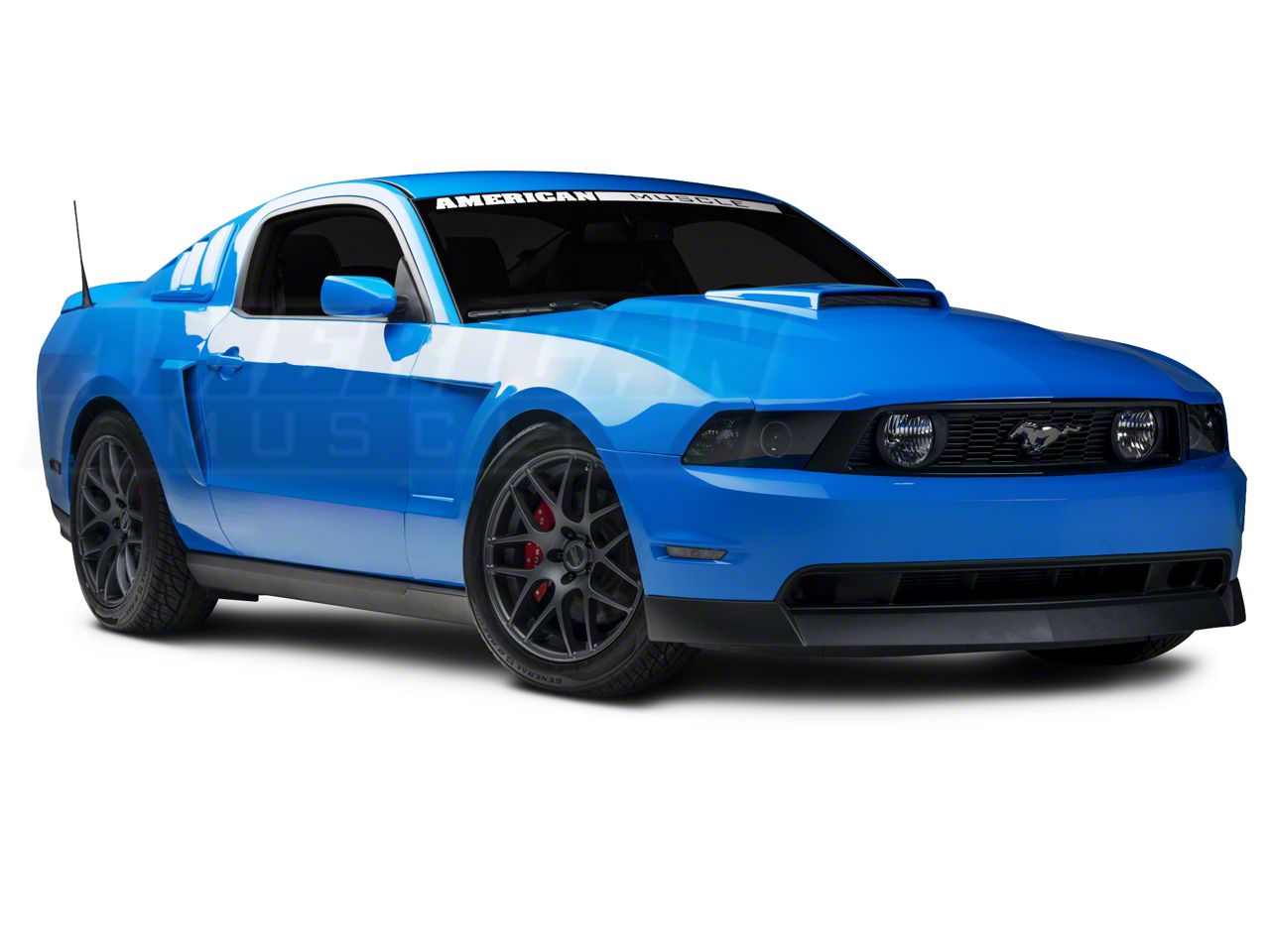 Roush Mustang Quarter Window Louvers; Unpainted 420093 (0514 Mustang