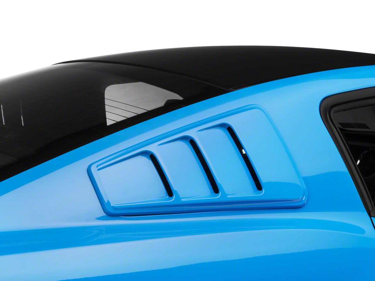 Roush Mustang Quarter Window Louvers; PrePainted 69047P (0514 Mustang