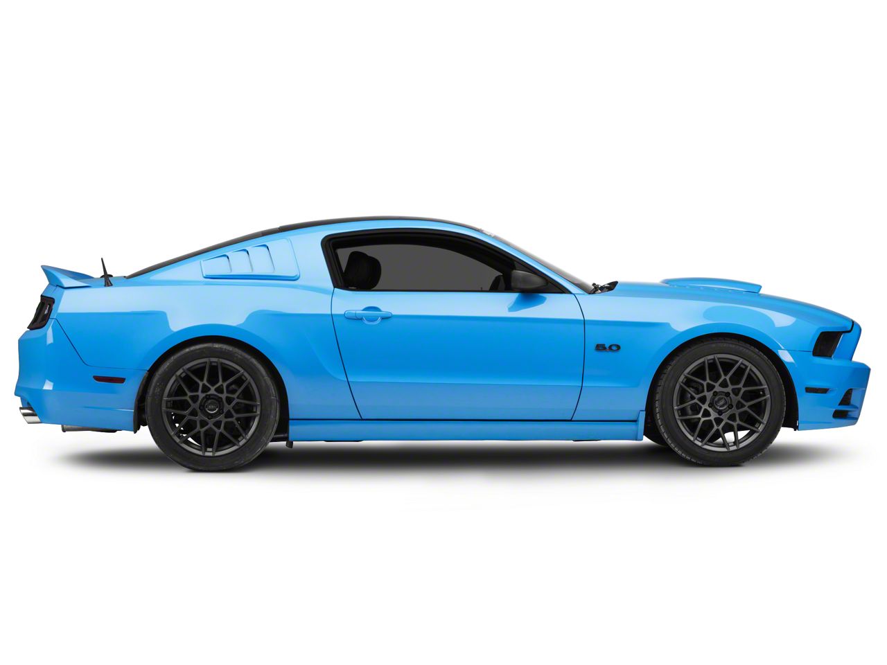 Roush Mustang Quarter Window Louvers; PrePainted 69047P (0514 Mustang