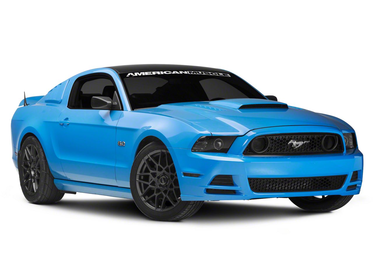 Roush Mustang Quarter Window Louvers; PrePainted 69047P (0514 Mustang