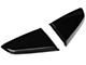 Roush Quarter Window Scoops; Painted Black (15-22 Mustang Fastback)