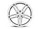 Roush Split 5-Spoke Quicksilver Wheel; 20x9.5 (15-23 Mustang GT, EcoBoost, V6)